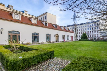 Mendelssohn-Haus Leipzig - Musikstadt Leipzig Blick in den Innenhof des Mendelssohn Haus das ein Standort der Notenspur der Musikstadt Leipzig ist und in dem sich ein Museum befindet, Kultureinrichtung, Sehenswürdigkeiten