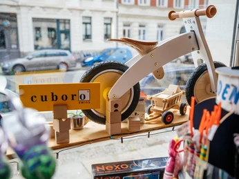 Capito Spieleladen, Schaufenster