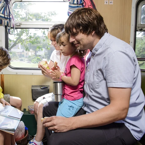 Ausflug mit der Schmalspurbahn "Wilder Robert" - Urlaub in der Region Leipzig