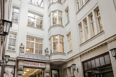 Dresdner Hof - Architektura höfů a pasáží v Lipsku
