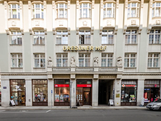 Dresdner Hof - Architektura höfů a pasáží v Lipsku