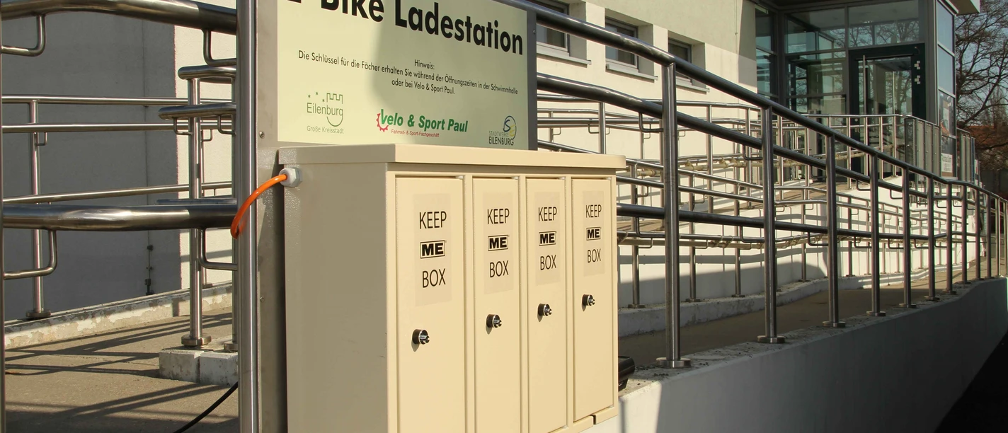E-bike charging station Eilenburg ©SV Eilenburg