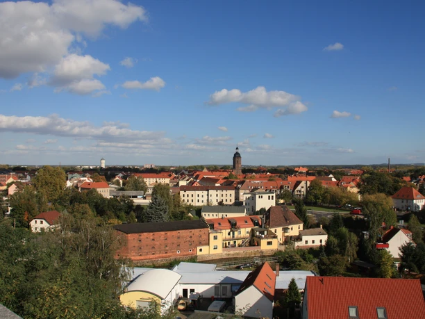 View from Eilenburg Castle Hill
