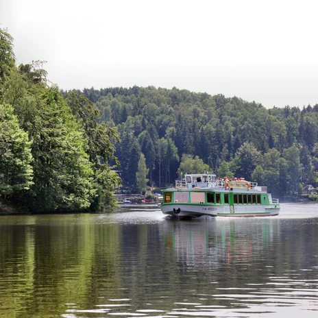 Fahrgastflotte auf der Kriebsteintalsperre - Leipzig Region
