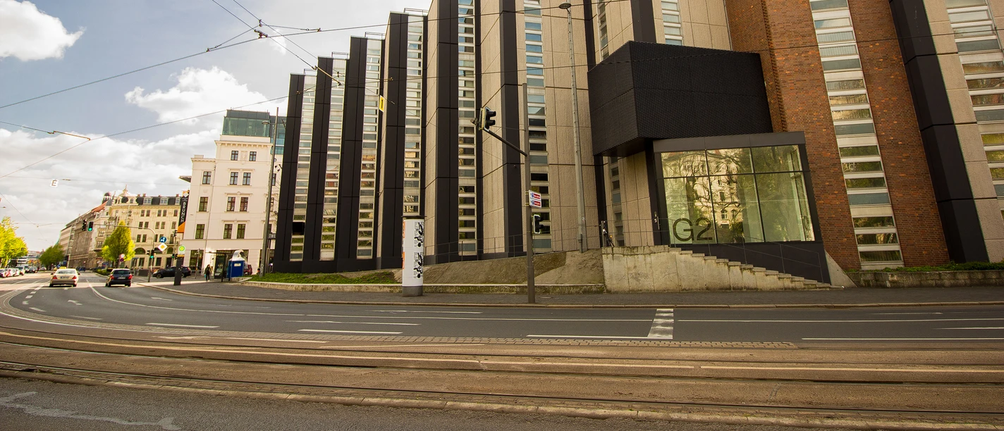 G2 Kunsthalle - Ausstellungen in Leipzig Blick auf die G2 Kunsthalle in Leipzig in der sich einige Galerien und Ausstellungen über Kunst befinden, Museum, Kultureinrichtung