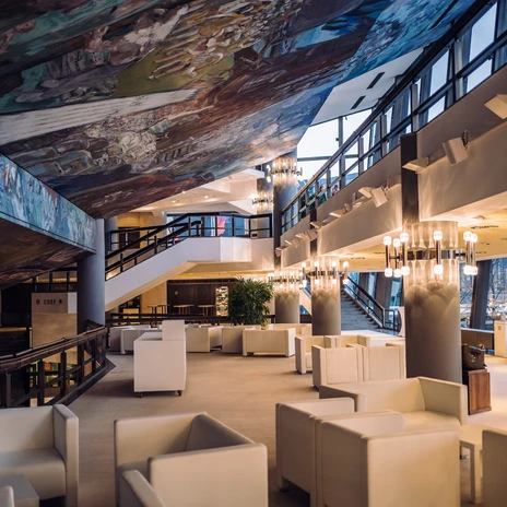 Foyer of the event venue Gewandhaus zu Leipzig | Leipzig Convention Bureau A view of the foyer at the event venue Gewandhaus zu Leipzig - presented by Leipzig Convention Bureau