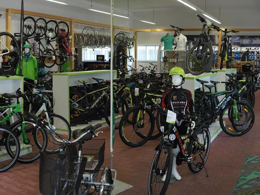 Innenansicht Fahrradgeschäft GROSSE Radwelt