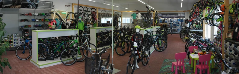 Interior view of bicycle shop GROSSE Radwelt