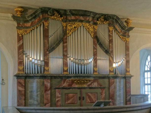 Hildebrandt organ in the Kreuzkirche Störmthal
