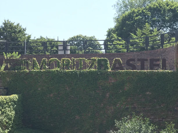 Schriftzug der Moritzbastei - Gaststätten in Leipzig