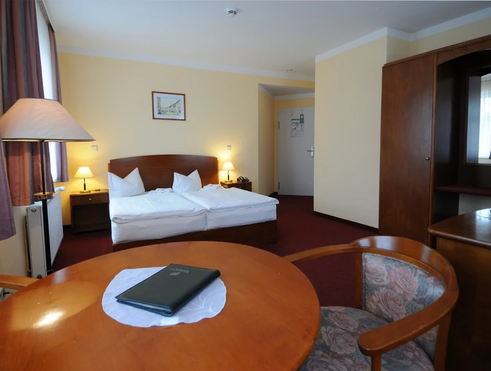 Doppelzimmer im Hotel Döbelner Hof - Unterkunft in Leipzig