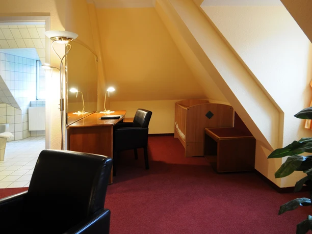 Rodinný pokoj v hotelu Döbelner Hof - ubytování v Lipsku