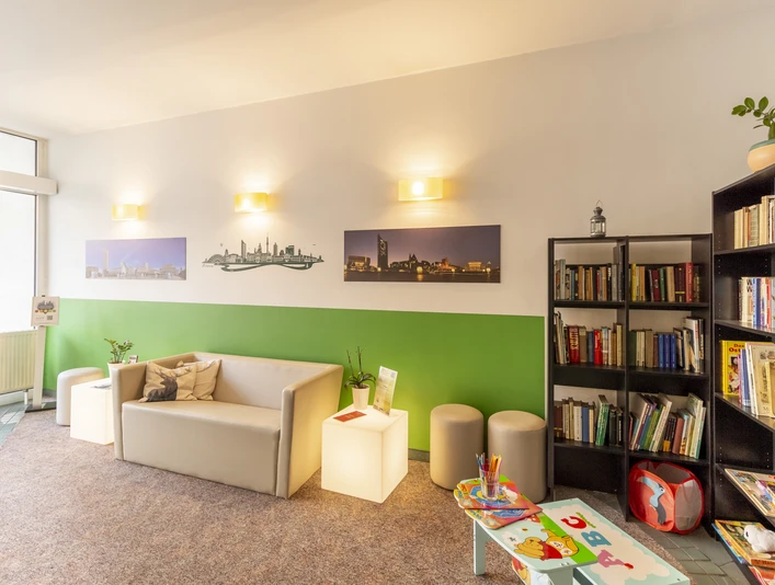 Lobby im Hotel Markgraf - Unterkunft in Leipzig