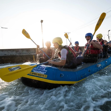Wildwasser-Rafting im Kanupark Markkleeberg - Wassersport in Leipzig und Region
