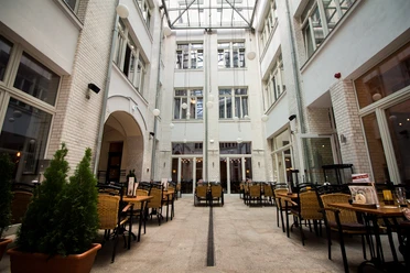 Nádvoří Kleines Joachimsthal - Architektura nádvoří a průchodů v Lipsku