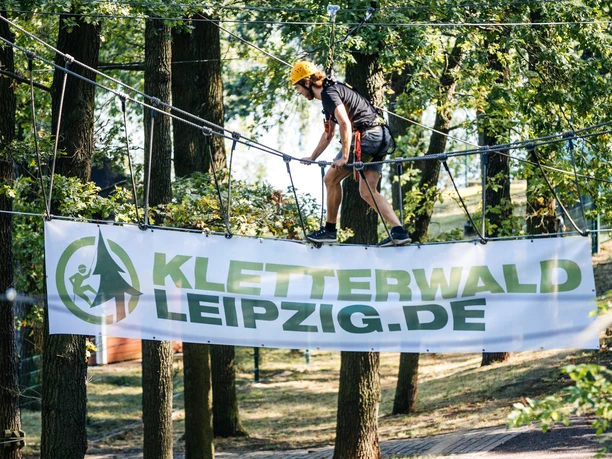 Kletterwald Leipzig, Schild