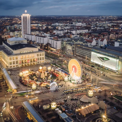 Weihnachtsmarkt auf dem Augustusplatz - Weihnachtliches Leipzig