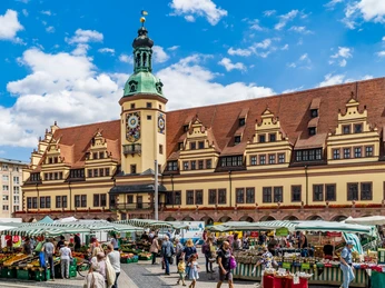 Wochenmarkt auf den Marktplatz