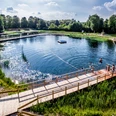 Ökobad Lindenthal mit Steg
