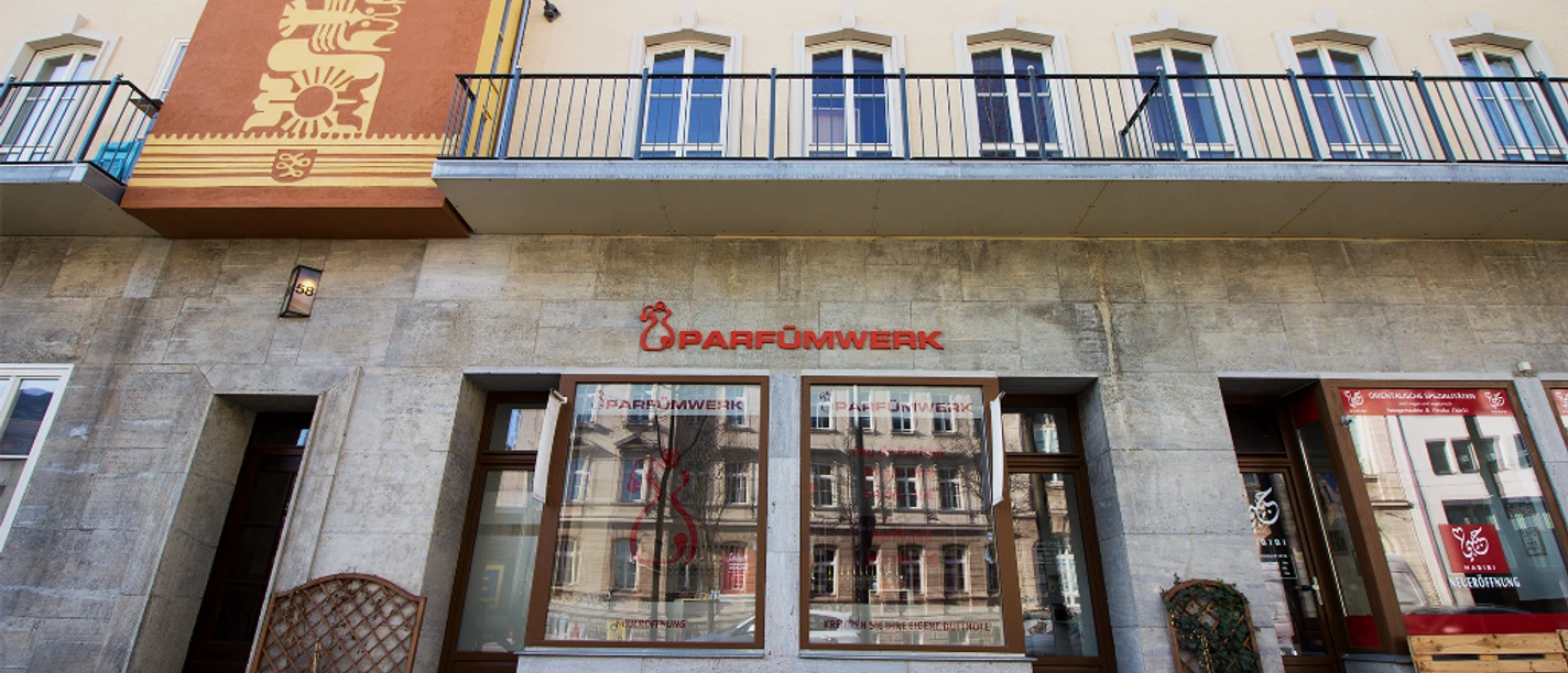 Parfümwerk, widok z zewnątrz