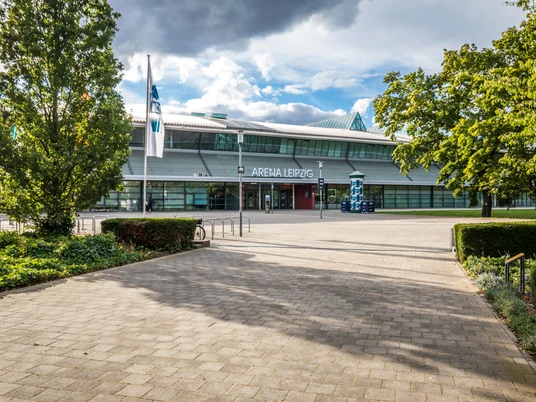 Blick auf die Arena Leipzig - Veranstaltungen in Leipzig