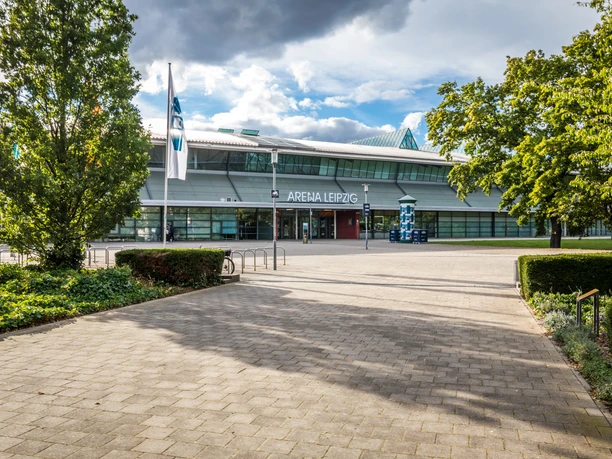 Blick auf die Arena Leipzig - Veranstaltungen in Leipzig