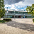 QUARTERBACK Immobilien ARENA - Veranstaltungen in Leipzig Blick auf den Eingang der QUARTERBACK Immobilien ARENA Leipzig.