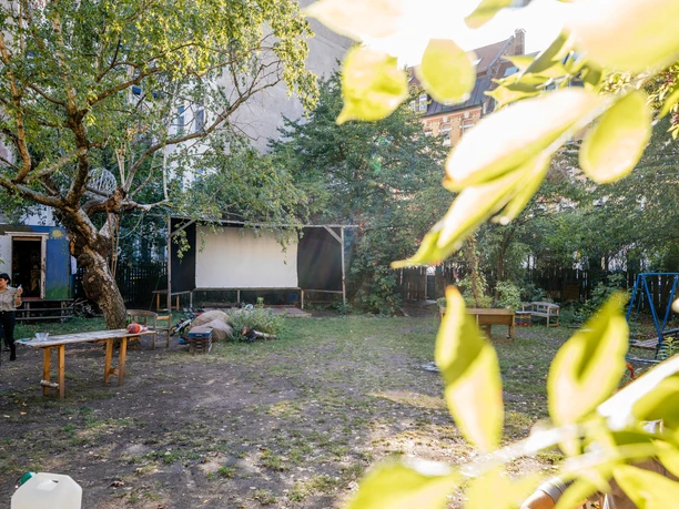 Querbeet Gemeinschaftsgarten; Leinwand