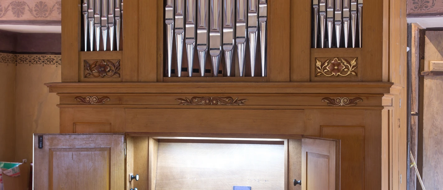 Orgel der Kirche in Kleinliebenau