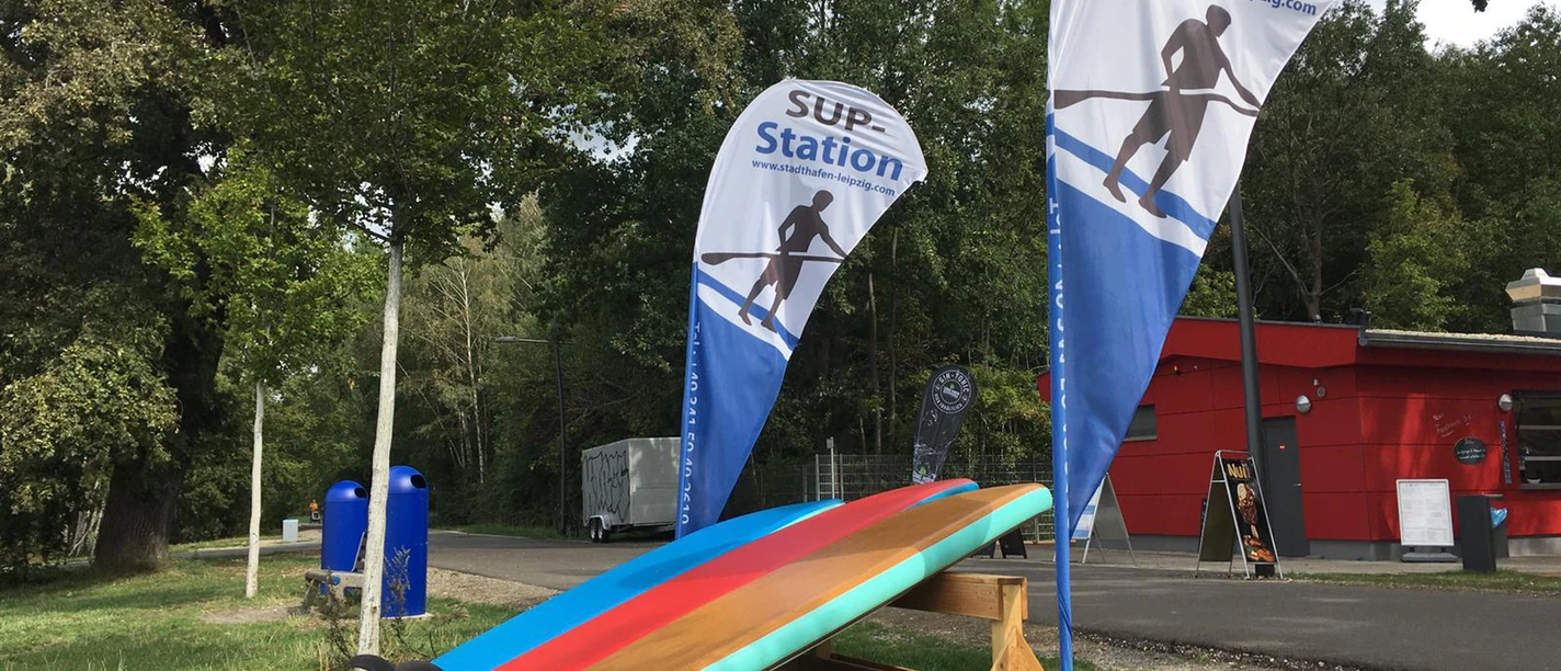 Rote Hütte am Cospudener See