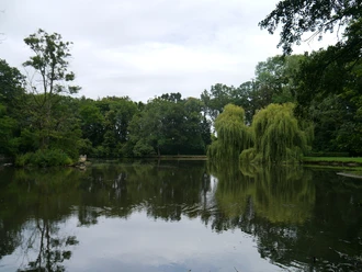 Castle park in Rötha