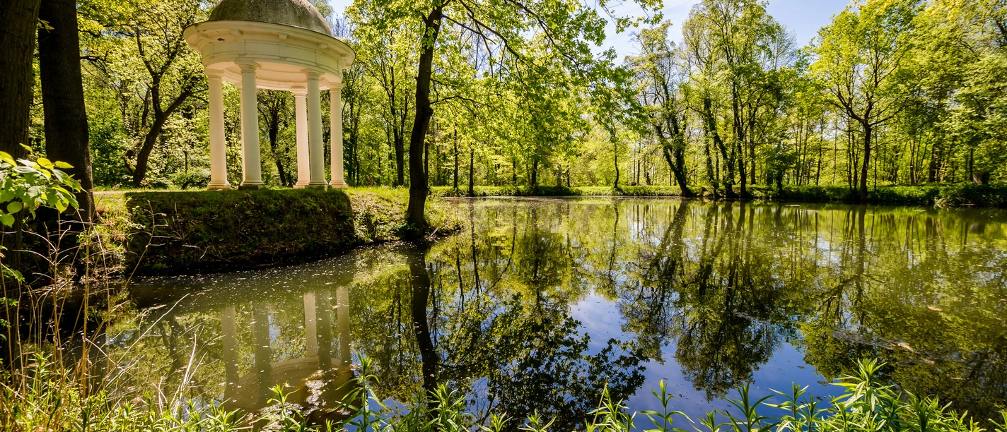 Parc du château de L'tzschena, pavillon