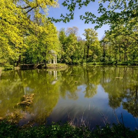 Schlosspark Lützschena, Teich