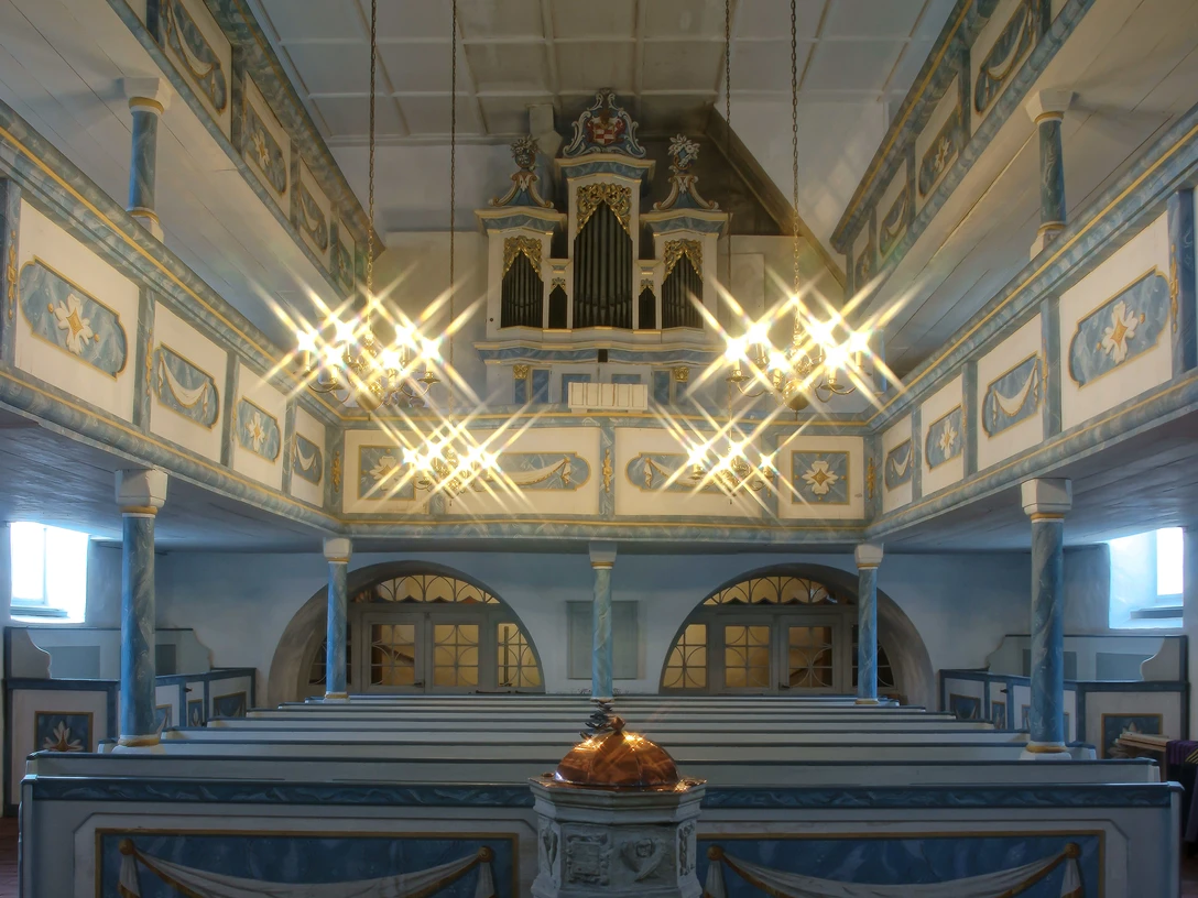 Schmidt-Orgel in der Dorfkirche Klinga