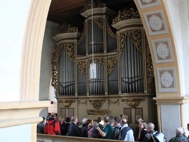 Silbermann organ in the St. Georgenkirche in Rötha