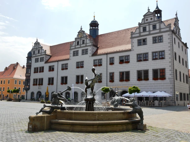 Rathaus und Markt Torgau © S. Jendrossek