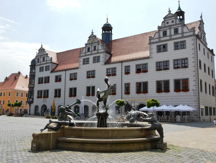 Rathaus und Markt Torgau © S. Jendrossek