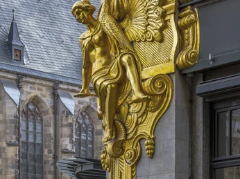 Goldenes Fresko an der Commerzbank - Erlebnisse und Touren in Leipzig