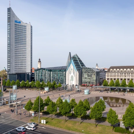 Augustusplatz mit Universität Leipzig