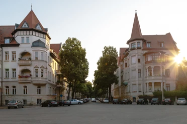 Quartier de la Waldstrasseßenv, villas de l'époque Gründerzeit