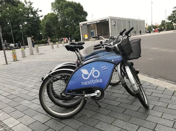 City-Bikes am Wilhelm-Leuschner-Platz - Verkehr in Leipzig