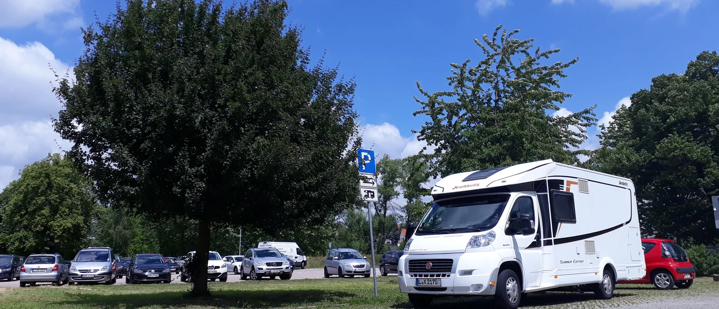 Wohnmobilstellplatz am WelWel in Döbeln (© Kati Lange)