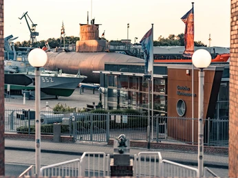Blick auf das Deutsche Marinemuseum