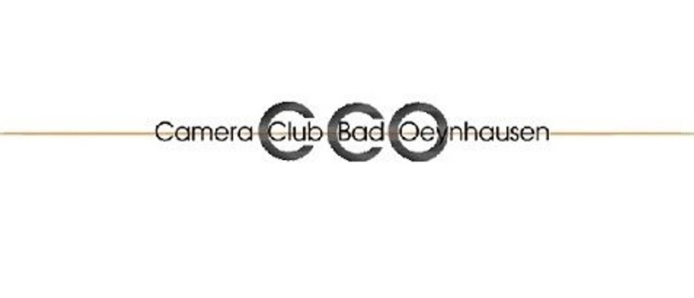 Logo des Camera Club Bad Oeynhausen mit stilisiertem Schriftzug "CCO".