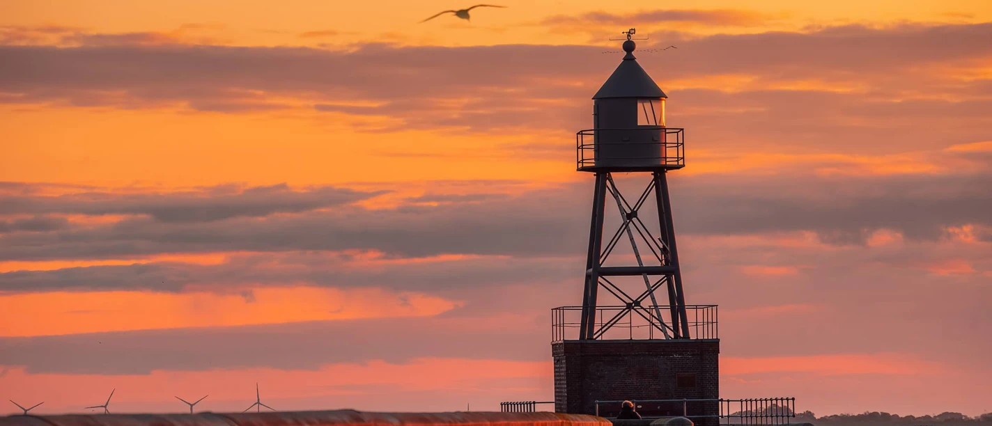 Molenfeuer auf der Nordmole Wilhelmshaven