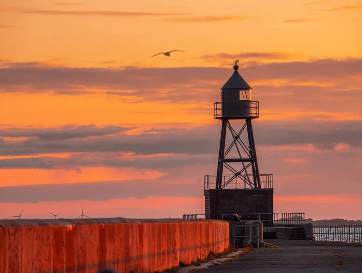 Molenfeuer auf der Nordmole Wilhelmshaven