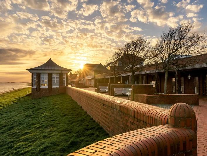 Blick auf die Südstrandpromenade