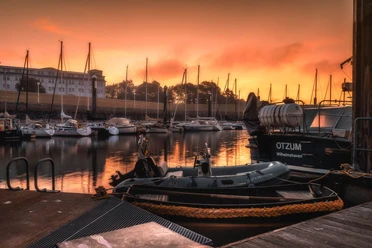Boote im Nassauhafen
