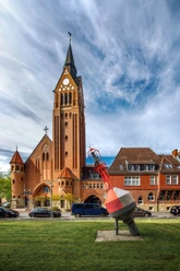 Blick auf die St. Willehad Kirche