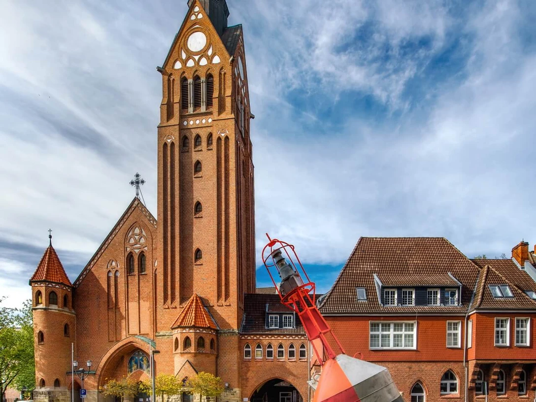 Blick auf die St. Willehad Kirche